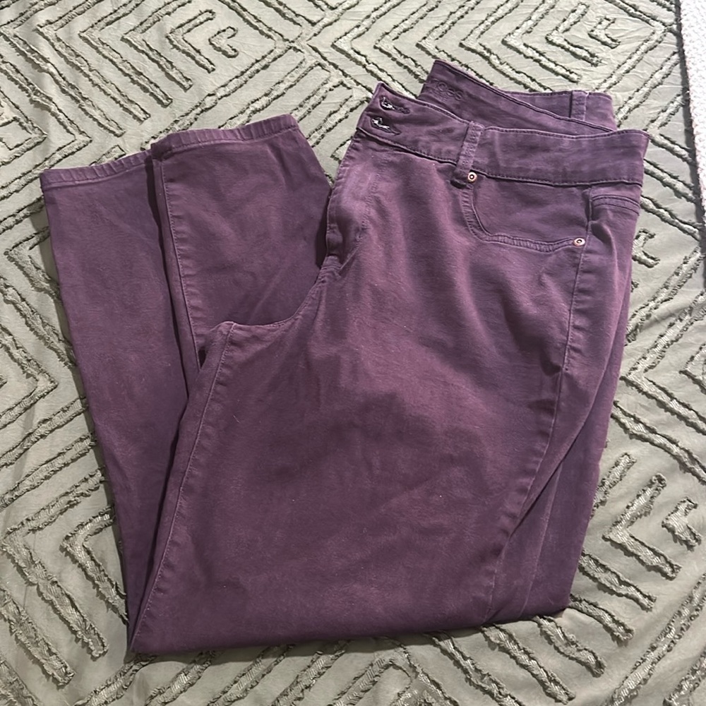 Plum jeggings